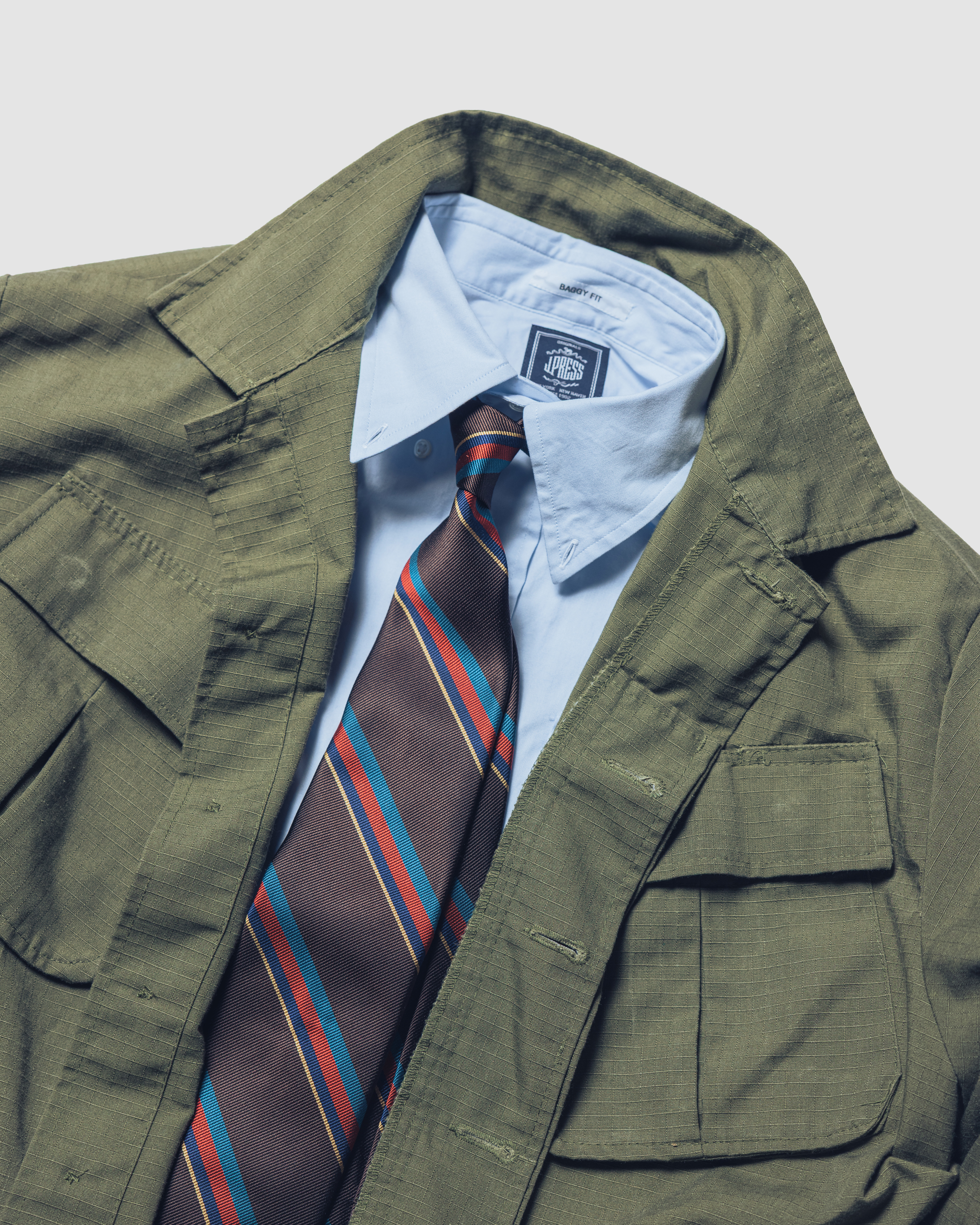 NAVYROOTS（ネイビールーツ）ネクタイ Archive Stripe - ZABOU